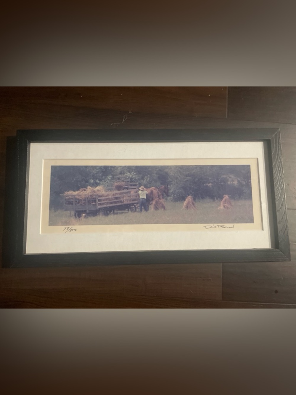 Vintage Dick Brown Signed Limited Edition Print 73/250 Framed